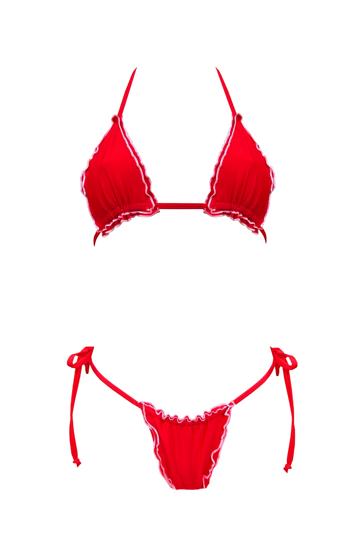 Rise Bikini Set - Red